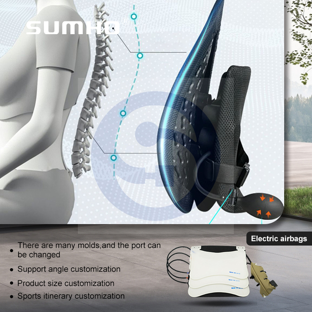 Car Seat Multi-airbag Lumbar Support PP Material Electric Lumbar Support