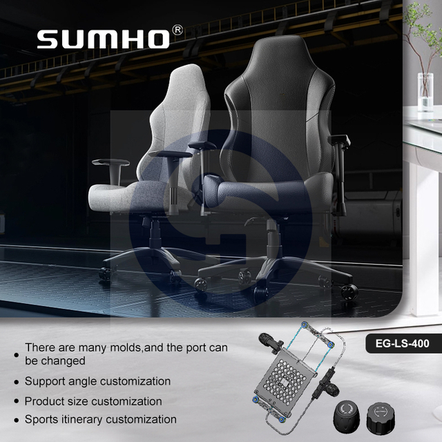 Ergonomic Seat 4D Lumbar Support PA+PVC+ABS Material Customised